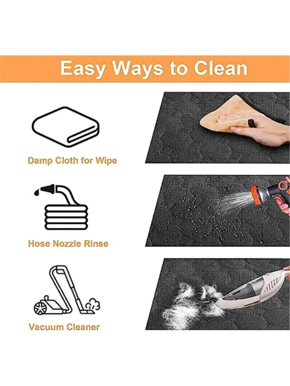 Dog Car Seat Cover for Back Seat, Waterproof Dog Hammock for Car